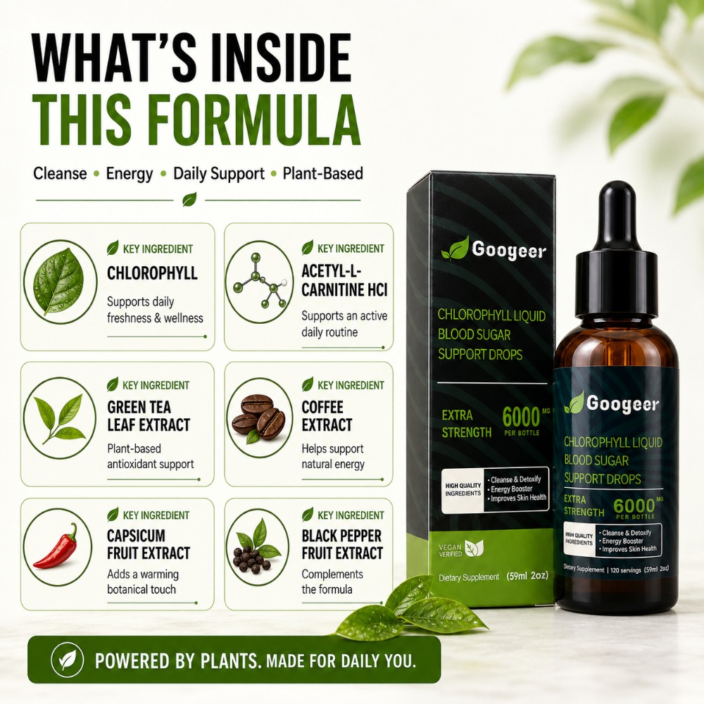 Googeer Chlorophyll Liquid Dro - L-Carnitine Liquid ulasan dan harga